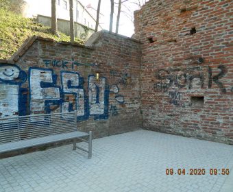 Graffiti entfernen durch Trockeneisstrahlen
